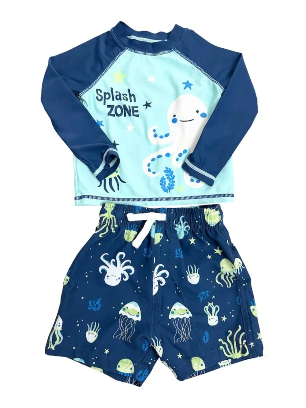 Bundle of 2 Baby Boy Swimwear Set Carter's & Banana Boat Multicolor Size 12M